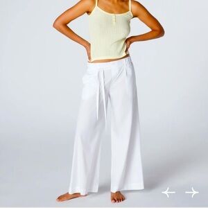 🤍 NWT Daphne the Label by Paige DeSorbo - Golden Hour Pant in White - Size L 🤍
